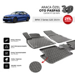 BMW 3 Serisi G20 2019+ Araca Özel 3D Havuzlu Oto Paspas