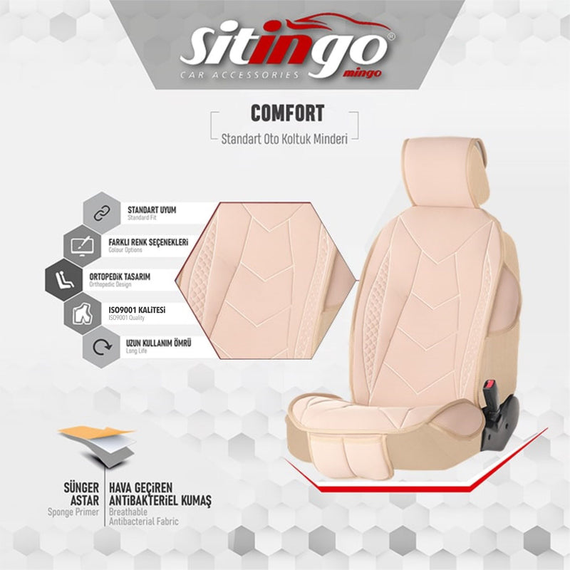 Sitingo Comfort 2li Terletmeyen Oto Koltuk Minderi